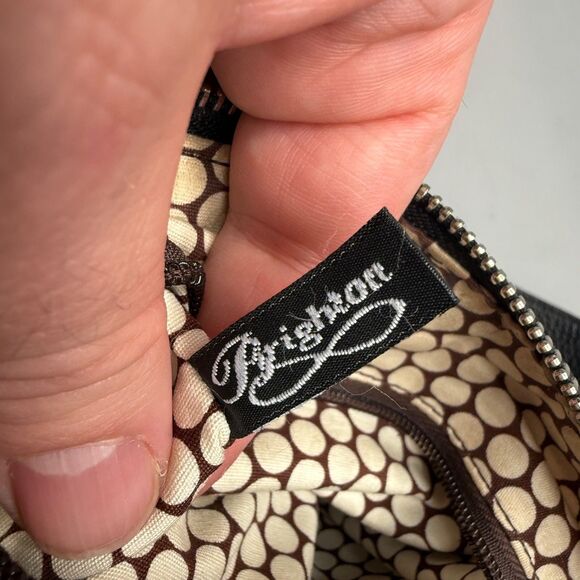 Brighton Brown Leather Alligator Embossed Crossbody Handbag E345145 Vintage - Picture 16 of 16